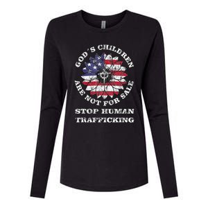 Stop Human Trafficking This Gods Children Are Not For Sale Womens Cotton Relaxed Long Sleeve T-Shirt