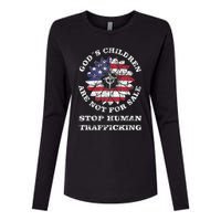 Stop Human Trafficking This Gods Children Are Not For Sale Womens Cotton Relaxed Long Sleeve T-Shirt