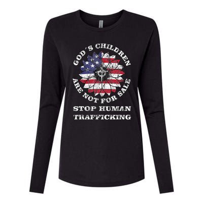 Stop Human Trafficking This Gods Children Are Not For Sale Womens Cotton Relaxed Long Sleeve T-Shirt