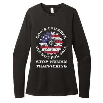 Stop Human Trafficking This Gods Children Are Not For Sale Womens CVC Long Sleeve Shirt