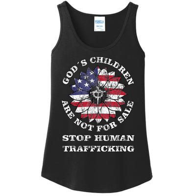 Stop Human Trafficking This Gods Children Are Not For Sale Ladies Essential Tank