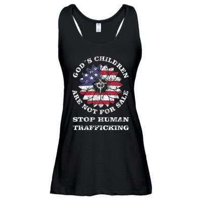 Stop Human Trafficking This Gods Children Are Not For Sale Ladies Essential Flowy Tank