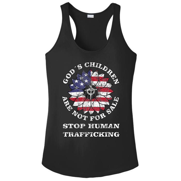 Stop Human Trafficking This Gods Children Are Not For Sale Ladies PosiCharge Competitor Racerback Tank