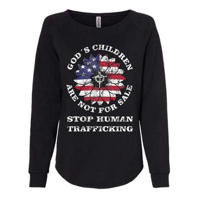 Stop Human Trafficking This Gods Children Are Not For Sale Womens California Wash Sweatshirt