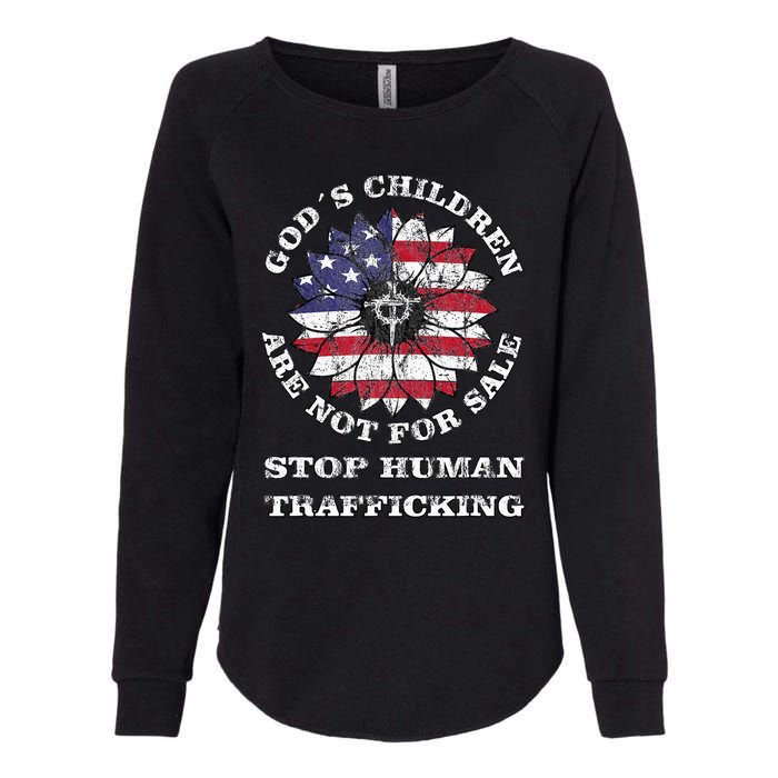 Stop Human Trafficking This Gods Children Are Not For Sale Womens California Wash Sweatshirt