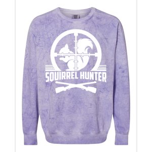 Squirrel Hunter Target Practice Hunting Sports Sport Gift Colorblast Crewneck Sweatshirt