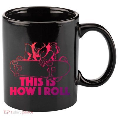 Skateboard Halfpipe Tricks Extreme Sports Skateboarding Gift 11oz C Handle Ceramic Mug