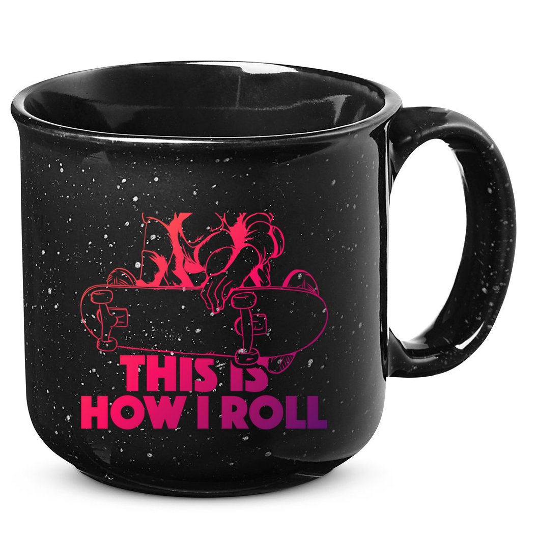 Skateboard Halfpipe Tricks Extreme Sports Skateboarding Gift 15oz Campfire Ceramic Mug