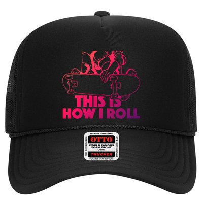 Skateboard Halfpipe Tricks Extreme Sports Skateboarding Gift Trucker Hat