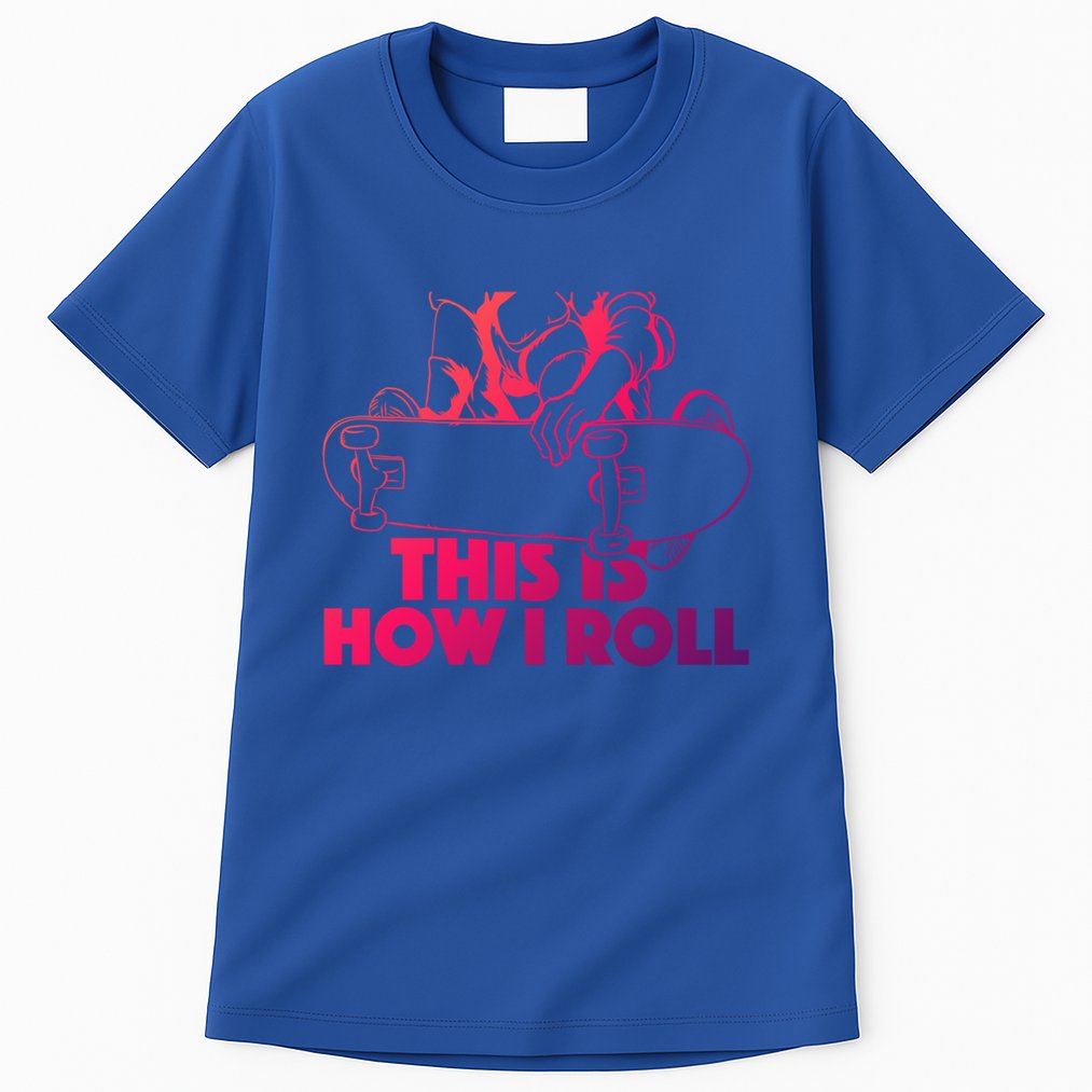 Skateboard Halfpipe Tricks Extreme Sports Skateboarding Gift Tall T-Shirt