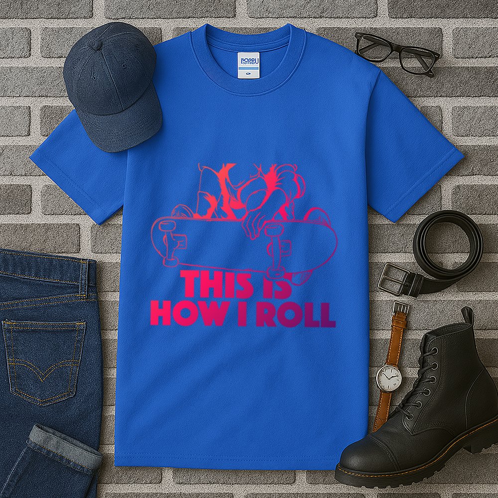 Skateboard Halfpipe Tricks Extreme Sports Skateboarding Gift Tall T-Shirt