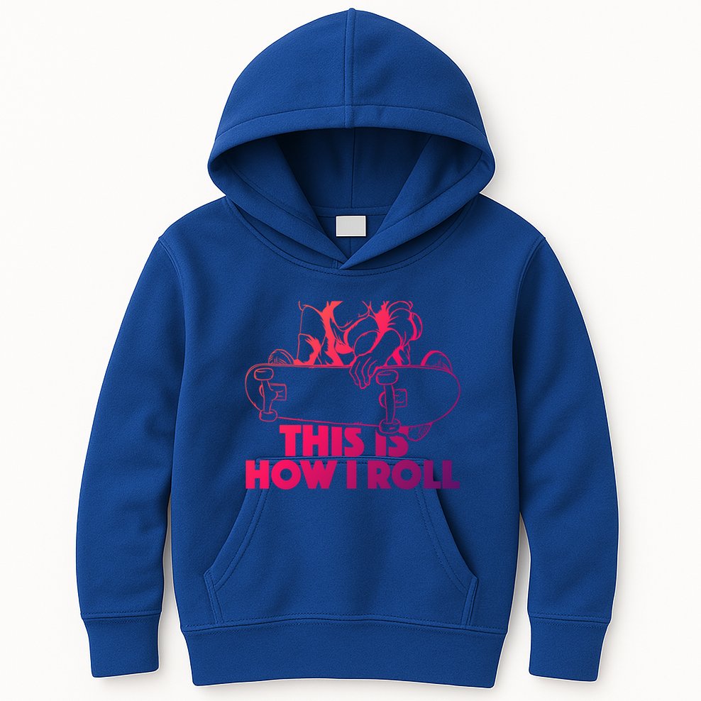 Skateboard Halfpipe Tricks Extreme Sports Skateboarding Gift Kids Hoodie