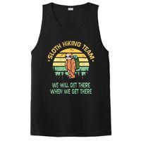 Sloth Hiking Team Hiker Camper Funny Retro PosiCharge Competitor Tank