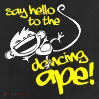 Say Hello To The Dancing Ape 11oz C Handle Ceramic Mug
