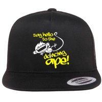 Say Hello To The Dancing Ape Flat Bill Trucker Hat