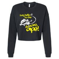 Say Hello To The Dancing Ape Cropped Pullover Crew