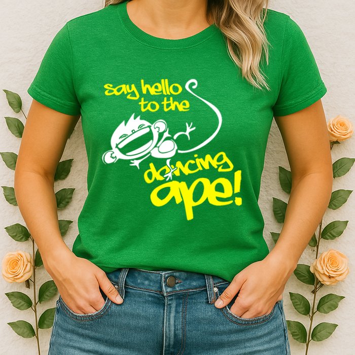 Say Hello To The Dancing Ape Womens T-Shirt