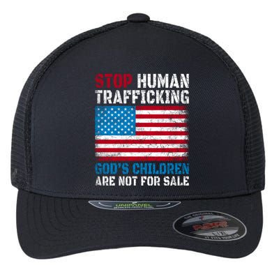 Stop Human Trafficking Gods Children Are Not For Sale. Flexfit Unipanel Trucker Cap