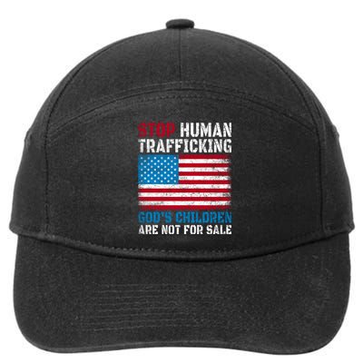 Stop Human Trafficking Gods Children Are Not For Sale. 7-Panel Snapback Hat