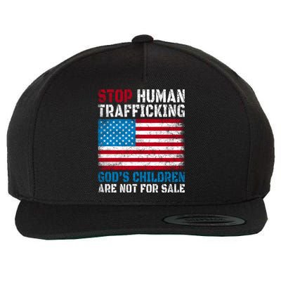 Stop Human Trafficking Gods Children Are Not For Sale. Wool Snapback Cap