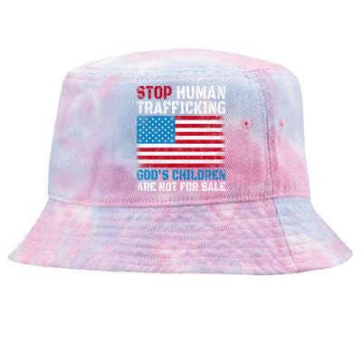 Stop Human Trafficking Gods Children Are Not For Sale. Tie-Dyed Bucket Hat