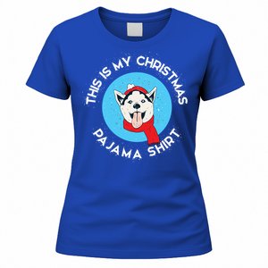 Siberian Husky This Is My Christmas Pajama Gift Women's T-Shirt