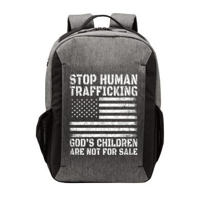 Stop Human Trafficking Gods Children Are Not For Sale. Vector Backpack