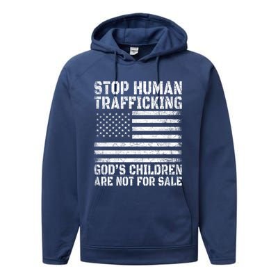 Stop Human Trafficking Gods Children Are Not For Sale. Performance Fleece Hoodie