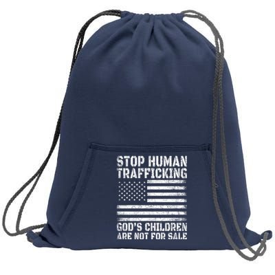 Stop Human Trafficking Gods Children Are Not For Sale. Sweatshirt Cinch Pack Bag