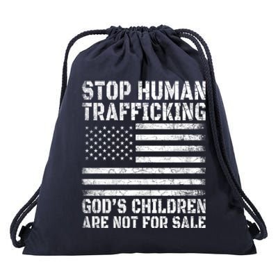 Stop Human Trafficking Gods Children Are Not For Sale. Drawstring Bag