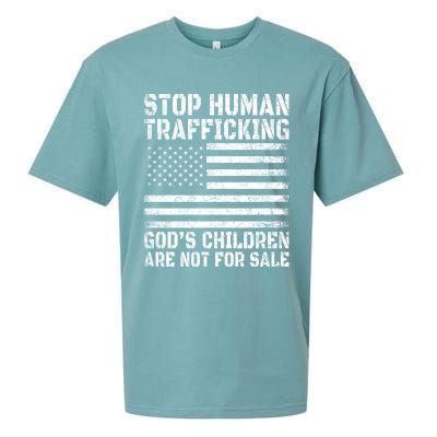 Stop Human Trafficking Gods Children Are Not For Sale. Sueded Cloud Jersey T-Shirt