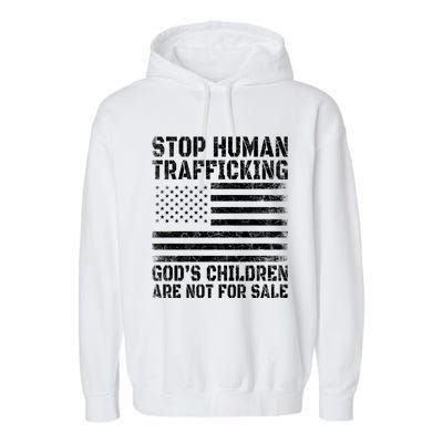 Stop Human Trafficking Gods Children Are Not For Sale. Garment-Dyed Fleece Hoodie