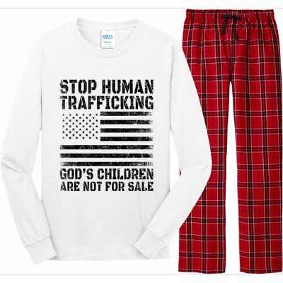 Stop Human Trafficking Gods Children Are Not For Sale. Long Sleeve Pajama Set