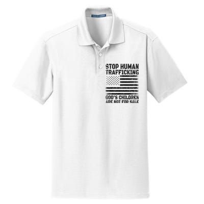 Stop Human Trafficking Gods Children Are Not For Sale. Dry Zone Grid Polo