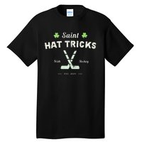 SAINT HAT TRICKS Funny St Patrick's Day Irish Hockey Club Tall T-Shirt