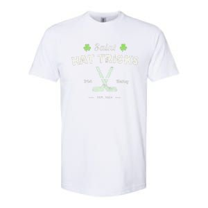 SAINT HAT TRICKS Funny St Patrick's Day Irish Hockey Club Softstyle CVC T-Shirt