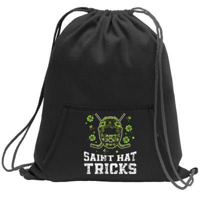 Saint Hat Tricks Funny St. Patrick's Day Hockey Irish Sweatshirt Cinch Pack Bag