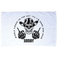 Skeleton Hand To The Sky Funny Skull  Microfiber Hand Towel