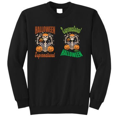 Supernatural Halloween Themed Graphic Sweatshirt