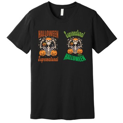 Supernatural Halloween Themed Graphic Premium T-Shirt