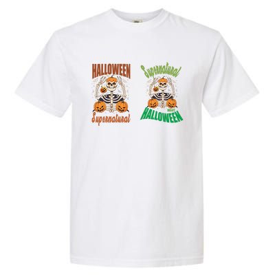 Supernatural Halloween Themed Graphic Garment-Dyed Heavyweight T-Shirt