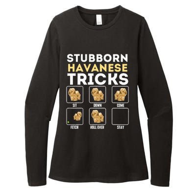 Stubborn Havanese Tricks Cuban Havaneser Havanezer Womens CVC Long Sleeve Shirt