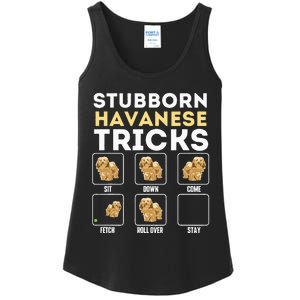 Stubborn Havanese Tricks Cuban Havaneser Havanezer Ladies Essential Tank