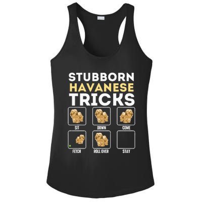 Stubborn Havanese Tricks Cuban Havaneser Havanezer Ladies PosiCharge Competitor Racerback Tank