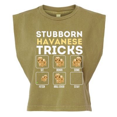 Stubborn Havanese Tricks Cuban Havaneser Havanezer Garment-Dyed Women's Muscle Tee