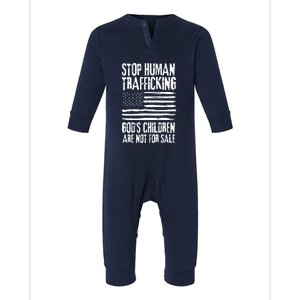 Stop Human Trafficking Gods Children Are Not For Sale Infant Fleece One Piece