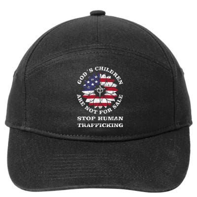 Stop Human Trafficking This Gods Children Are Not For Sale 7-Panel Snapback Hat