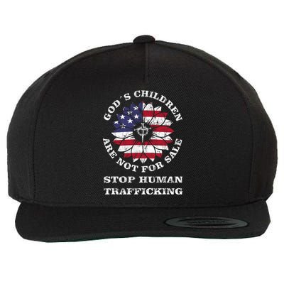 Stop Human Trafficking This Gods Children Are Not For Sale Wool Snapback Cap