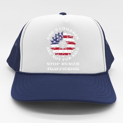 Stop Human Trafficking This Gods Children Are Not For Sale Trucker Hat