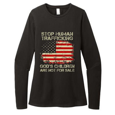 Stop Human Trafficking God's Children Are Not For Sale Gift Womens CVC Long Sleeve Shirt